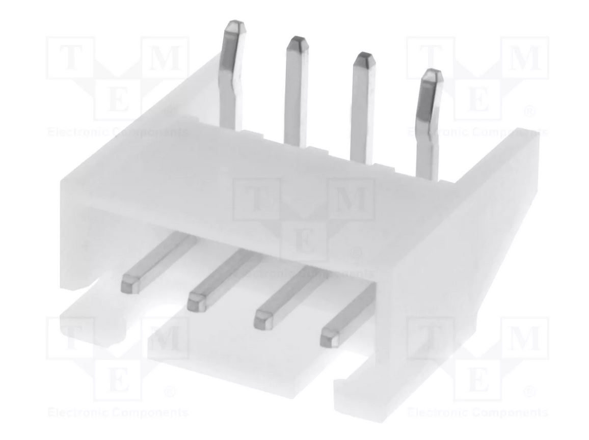 Side Socket 4 pin for printed circuits