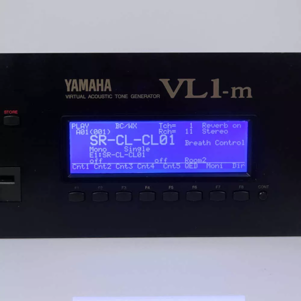 Yamaha VL1 Keyboard LCD Display Blau mit Kabel
