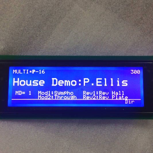 LCD Display Blau mit Kabel für Yamaha W5,W7