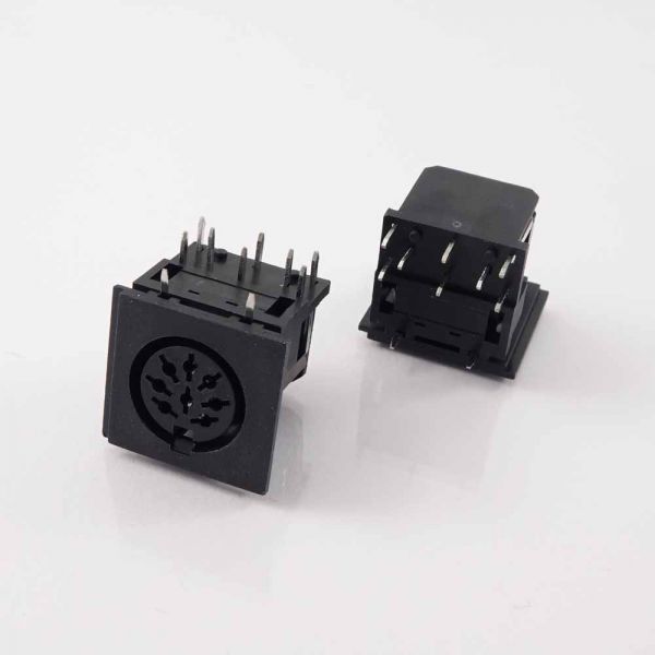 Baseplate din 8 Pin Female For Circuit Printed DN8SC 